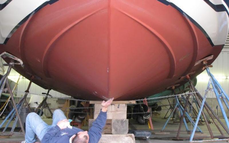 Hull of boat