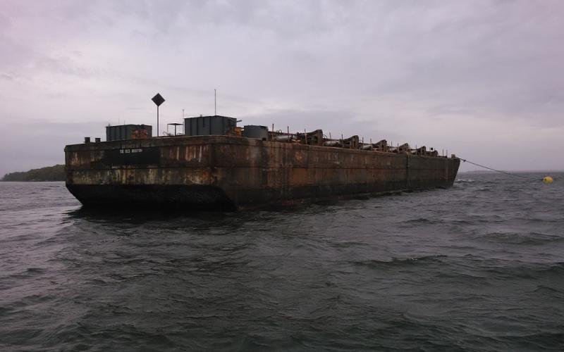Dredge equipment arrived Oct. 16th