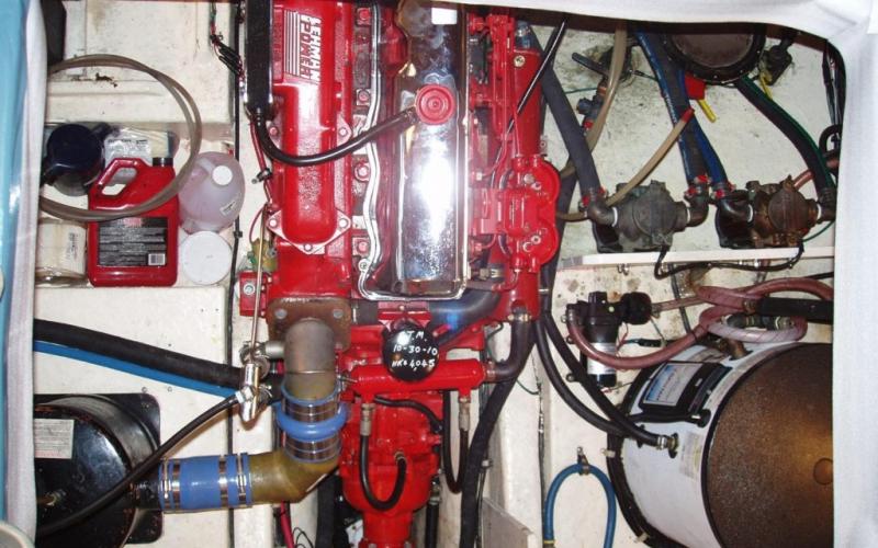 Boat engine room