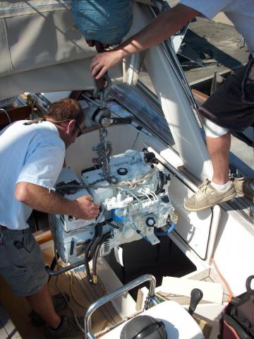 sailboat engine repower