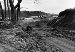 Historical photo of Yankee Marina excavation