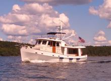Kadey-Krogen cruising on the water